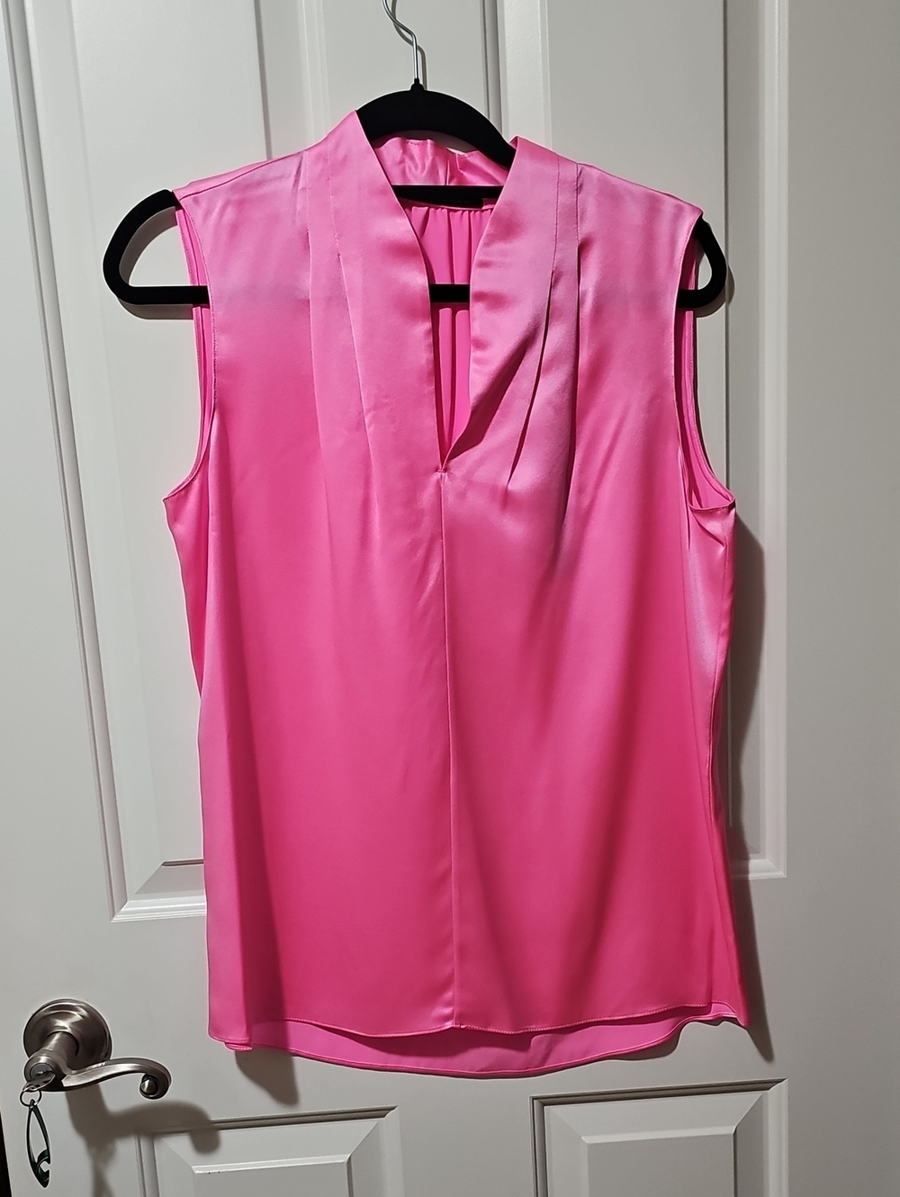 Brand New Elie Tahari Medium Judith Flamingo Silk Blouse